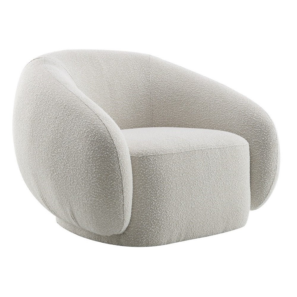 Isabel Chair w/Swivel Beige Boucle. Picture 2