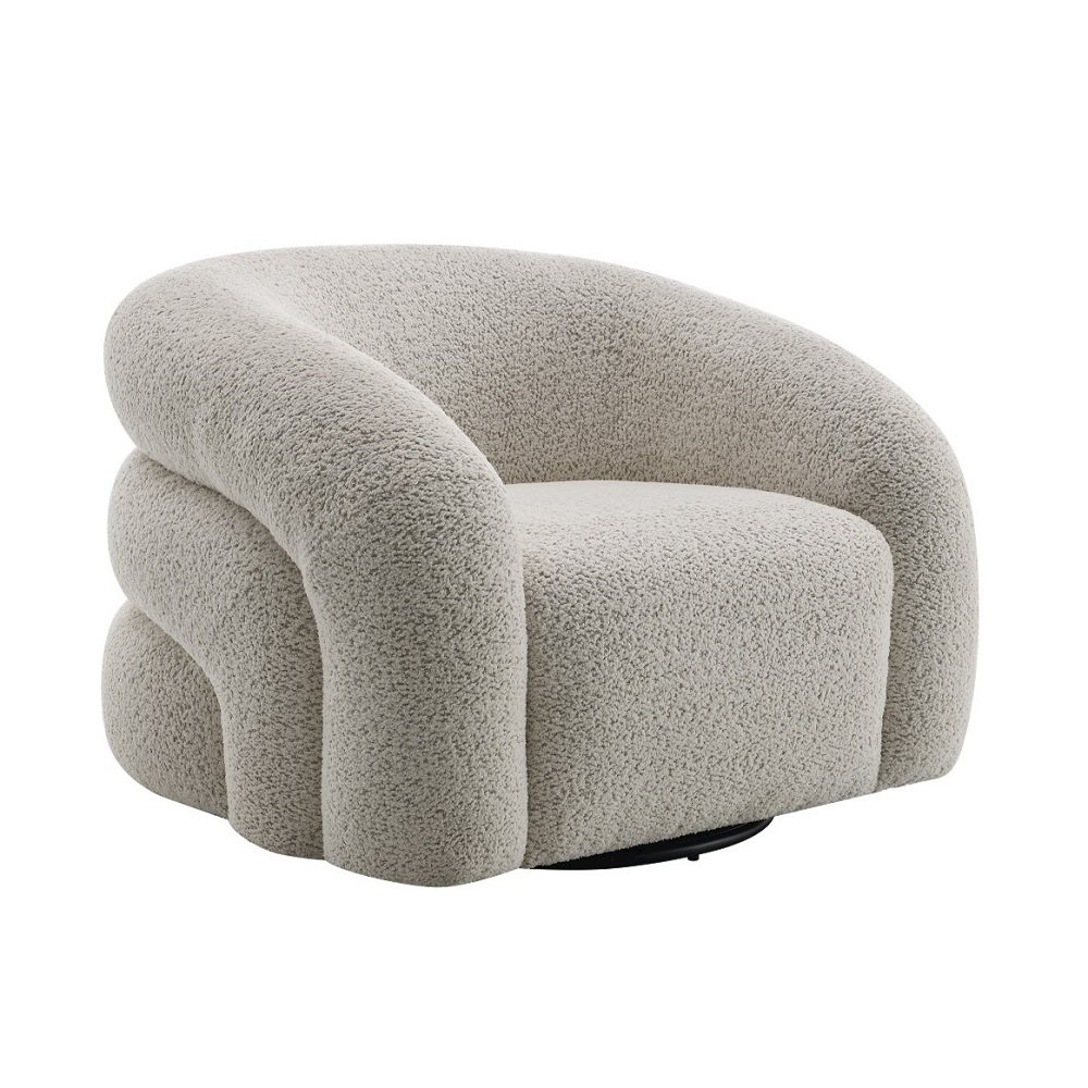 Irma Chair w/Swivel Gray Boucle. Picture 2