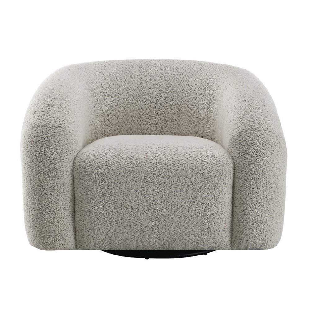 Irma Chair w/Swivel Gray Boucle. Picture 3