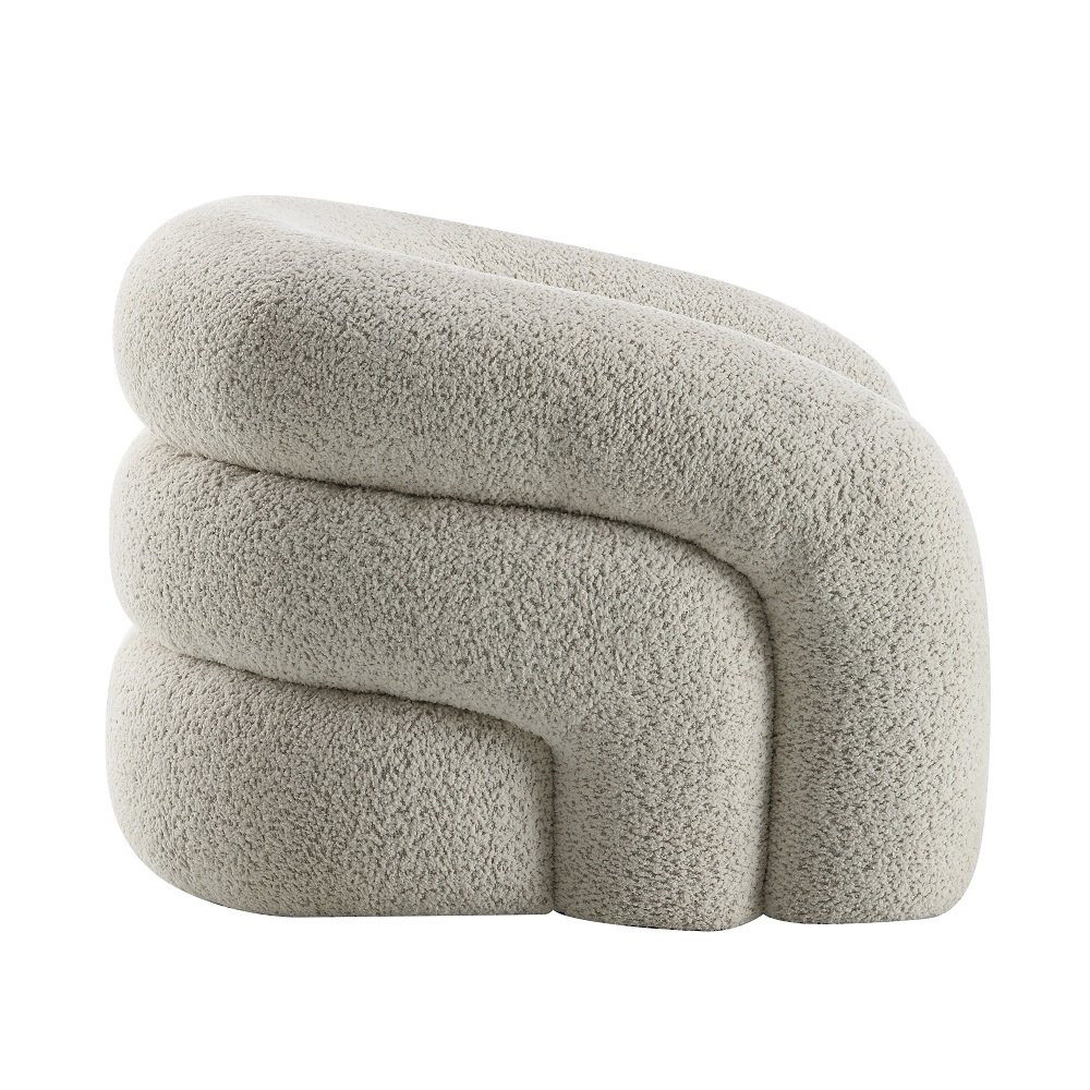 Irma Chair w/Swivel Gray Boucle. Picture 4