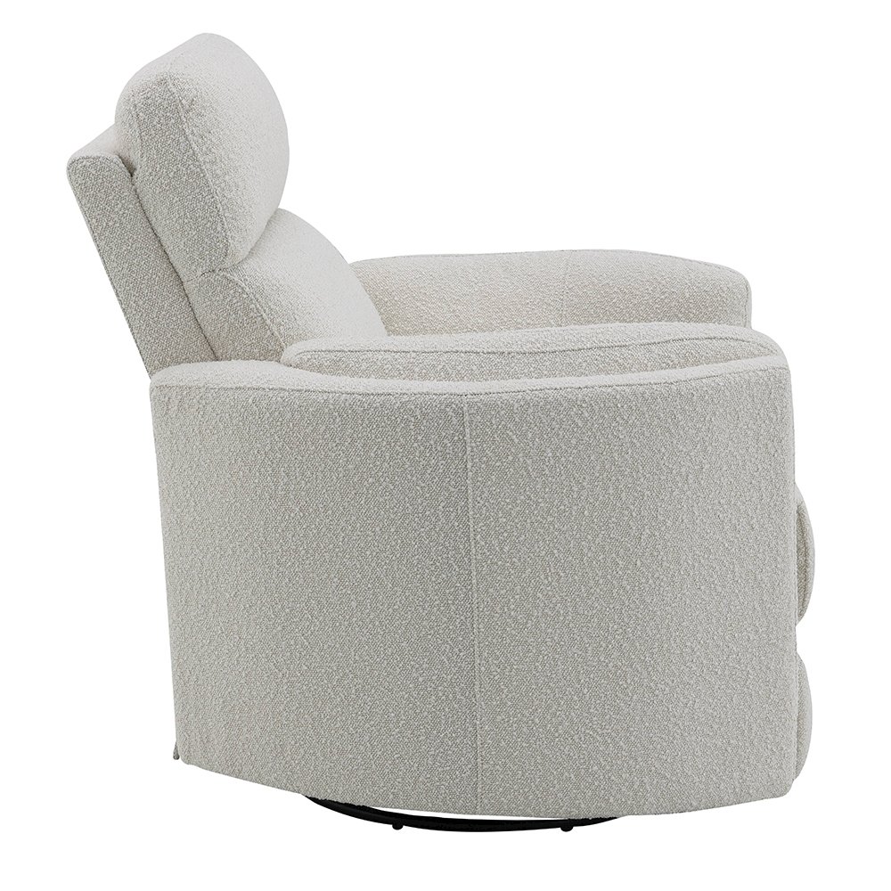 Sagen Glider Recliner w/Swivel Beige Boucle. Picture 4