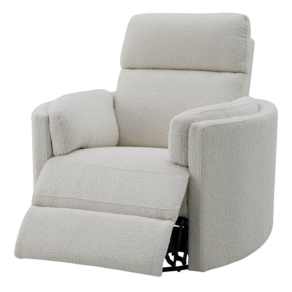 Sagen Glider Recliner w/Swivel Beige Boucle. Picture 6