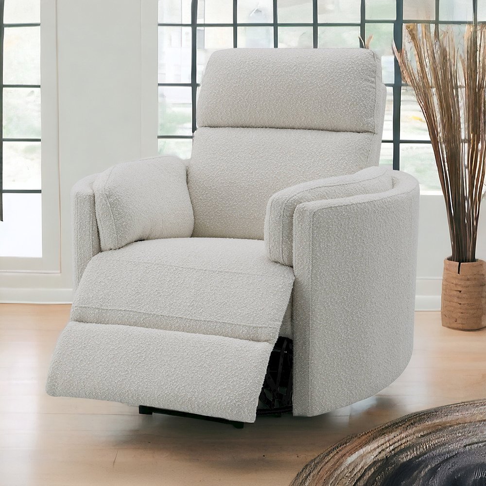Sagen Glider Recliner w/Swivel Beige Boucle. Picture 8