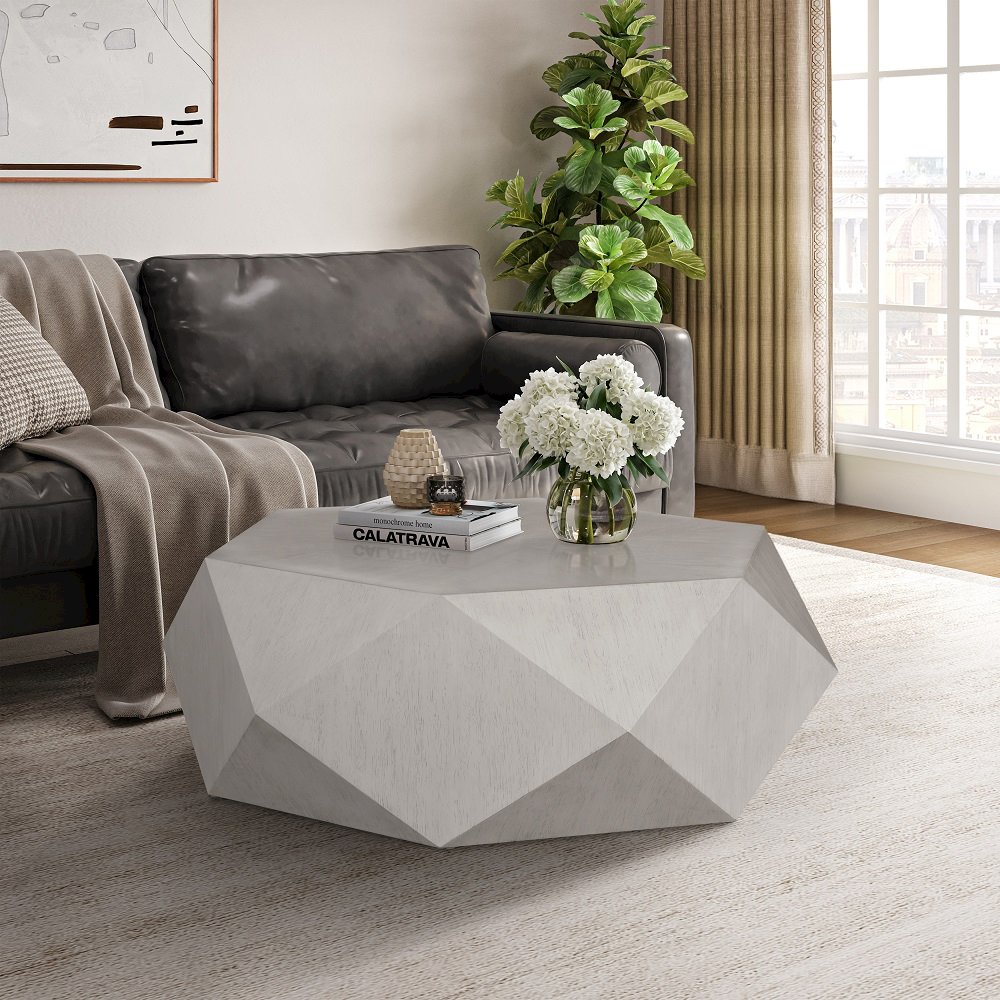 Hanniel Coffee Table Antique White. Picture 1
