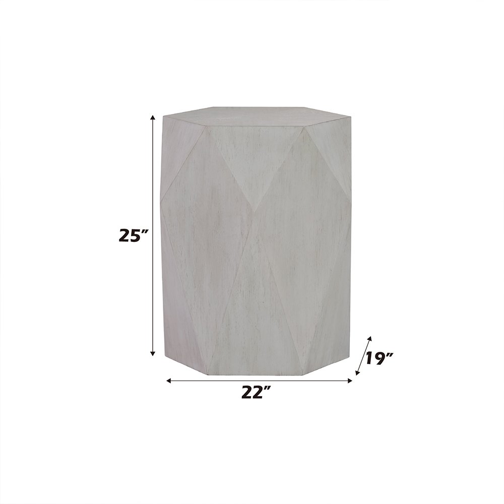 Hanniel End Table Antique White. Picture 4