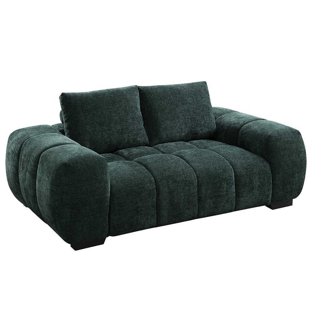 Ferrand Loveseat Green Chenille. Picture 2