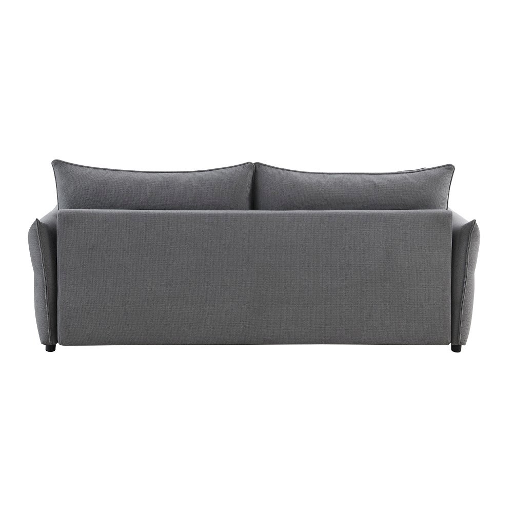 Irina Sofa w/Sleeper, Storage & 4 Pillows Gray Fabric. Picture 5