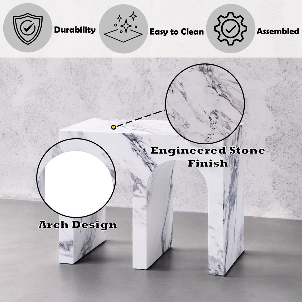 Fritzy End Table Engineered Stone. Picture 7
