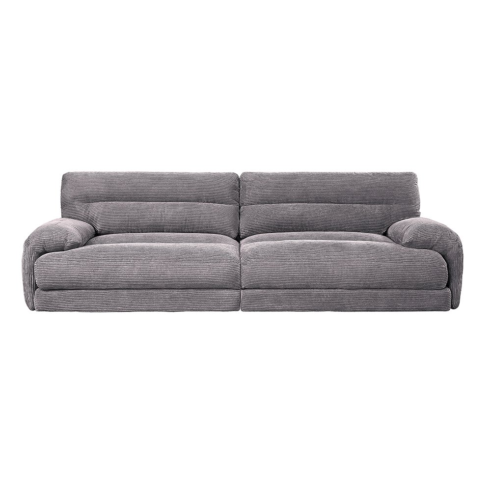 Cadenza Loveseat Gray Corduroy. Picture 4