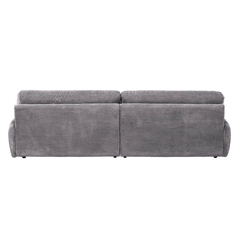 Cadenza Loveseat Gray Corduroy. Picture 6