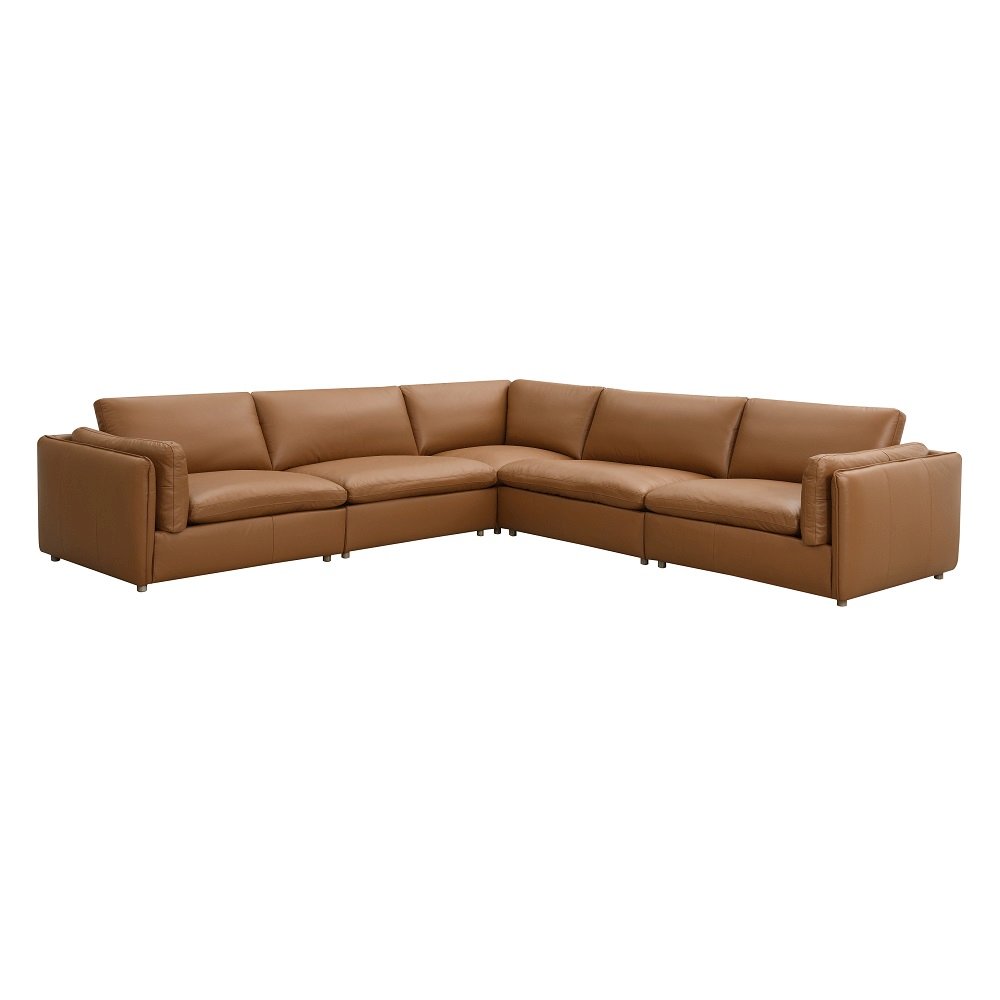 Brighton Modular - LF Arm Chair Brown Top Grain Leather. Picture 3