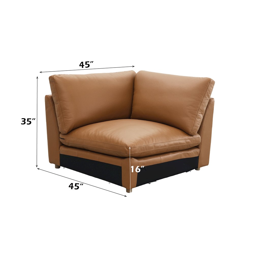 Brighton Modular  - Wedge Brown Top Grain Leather. Picture 9
