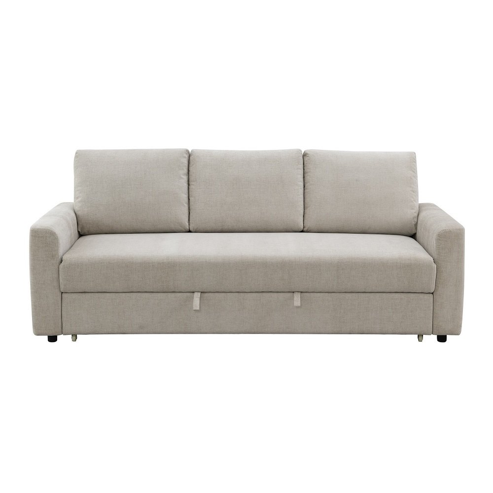Leira Sofa w/Sleeper Beige Linen. Picture 3