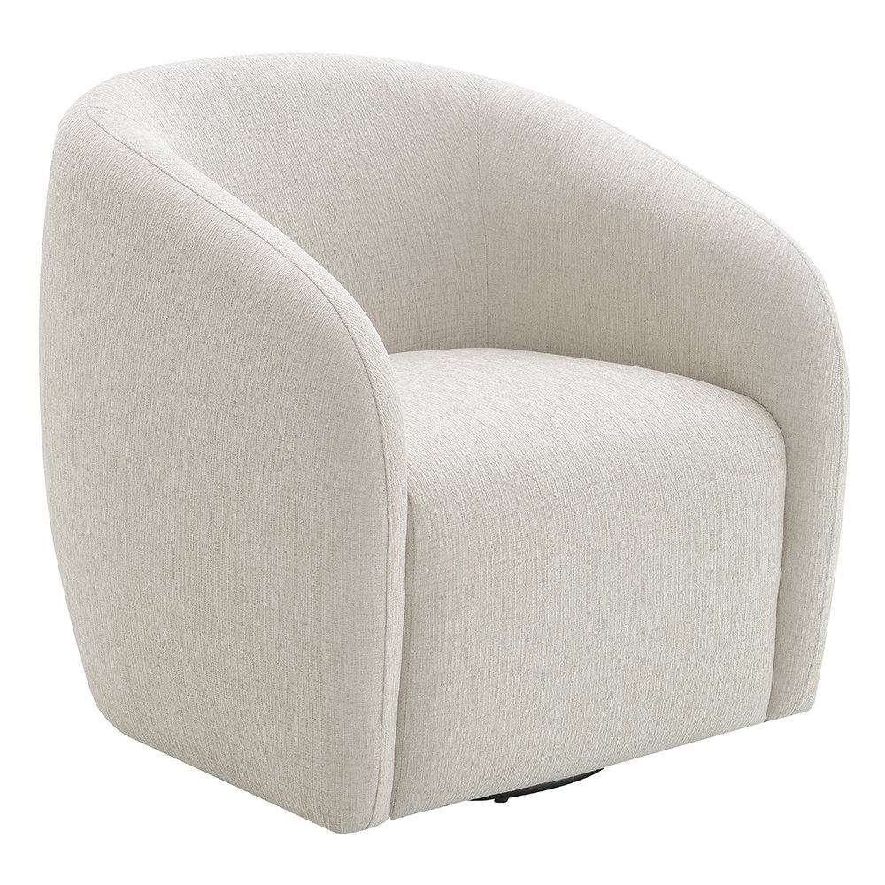 Etienne Chair w/Swivel Beige Linen. Picture 2
