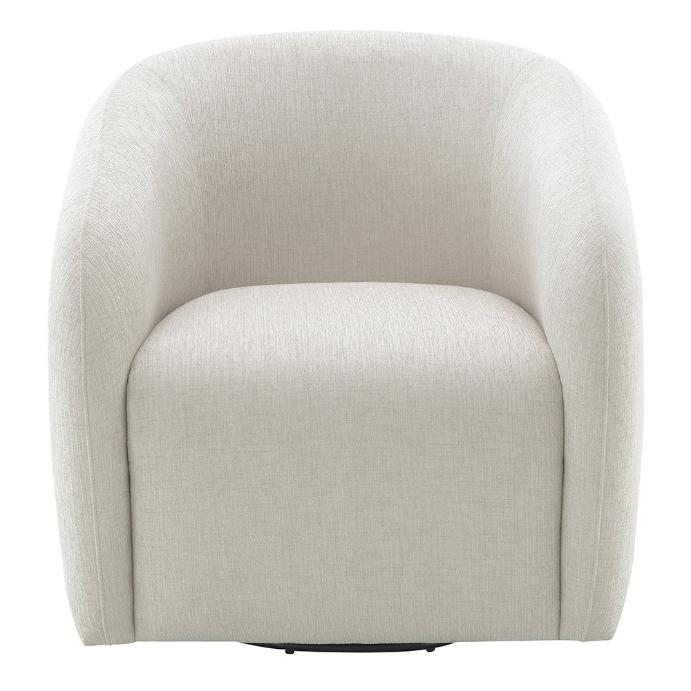 Etienne Chair w/Swivel Beige Linen. Picture 3