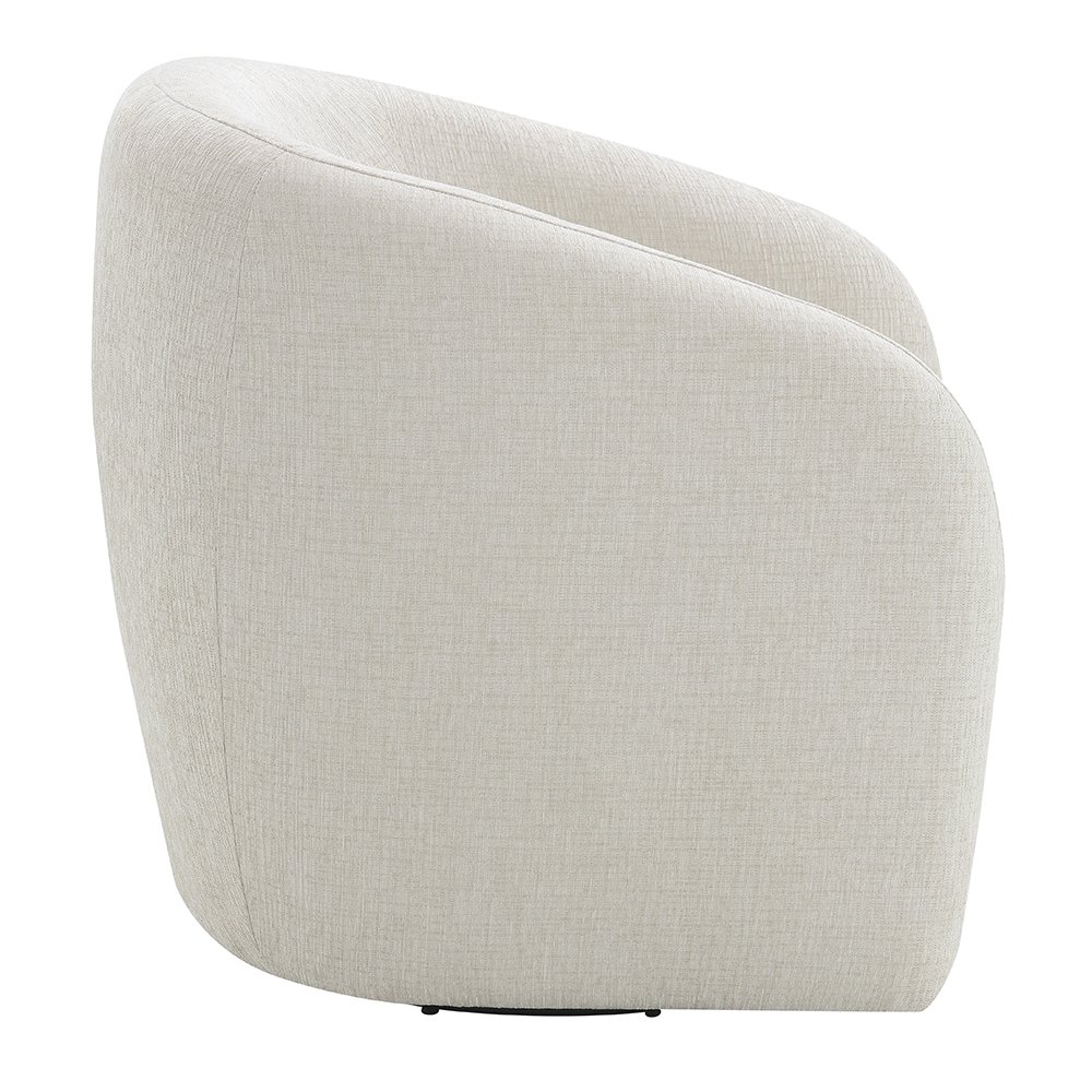 Etienne Chair w/Swivel Beige Linen. Picture 4