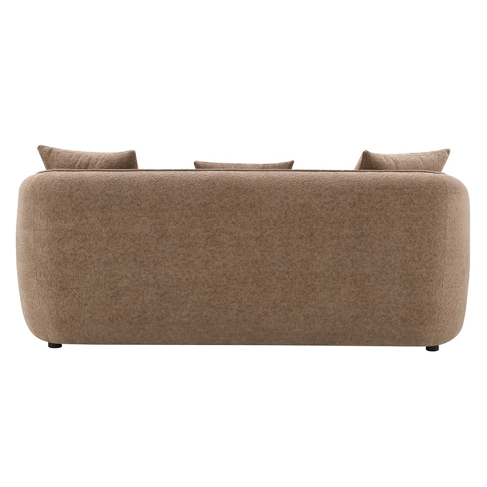 Keith Sofa w/3 Pillows Brown Chenille. Picture 5
