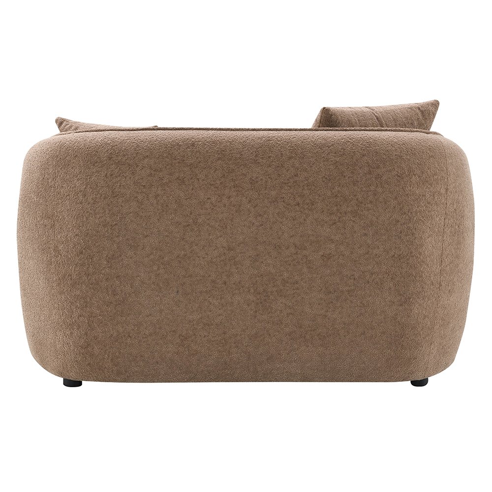 Keith Loveseat w/2 Pillows Brown Chenille. Picture 5