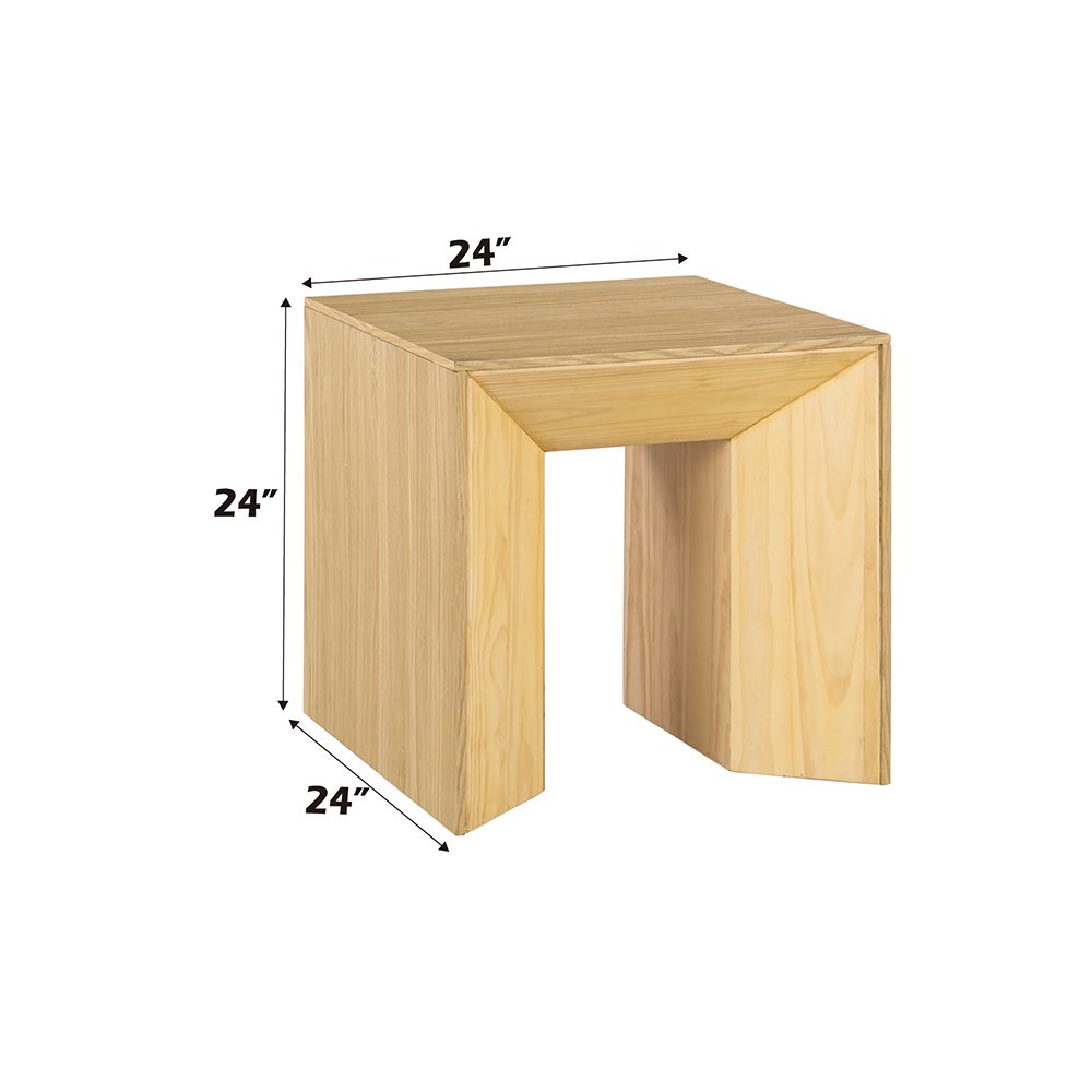 Harold End Table Natural Oak. Picture 8