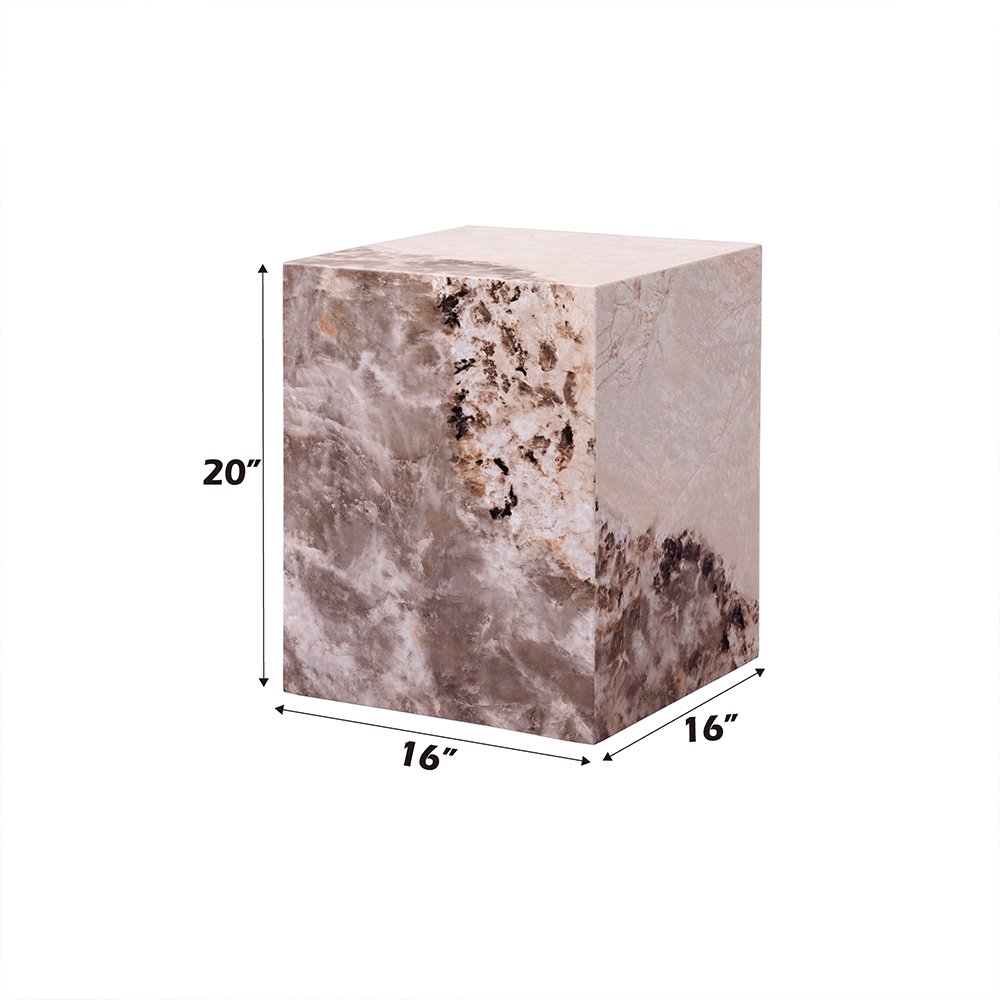 Fultan End Table Engineered Stone. Picture 6
