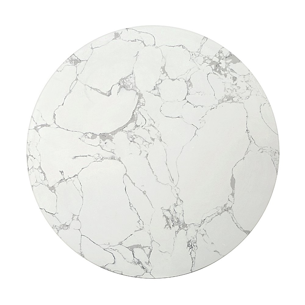 Clayten Coffee Table White Engineering Marble Top & Espresso. Picture 3