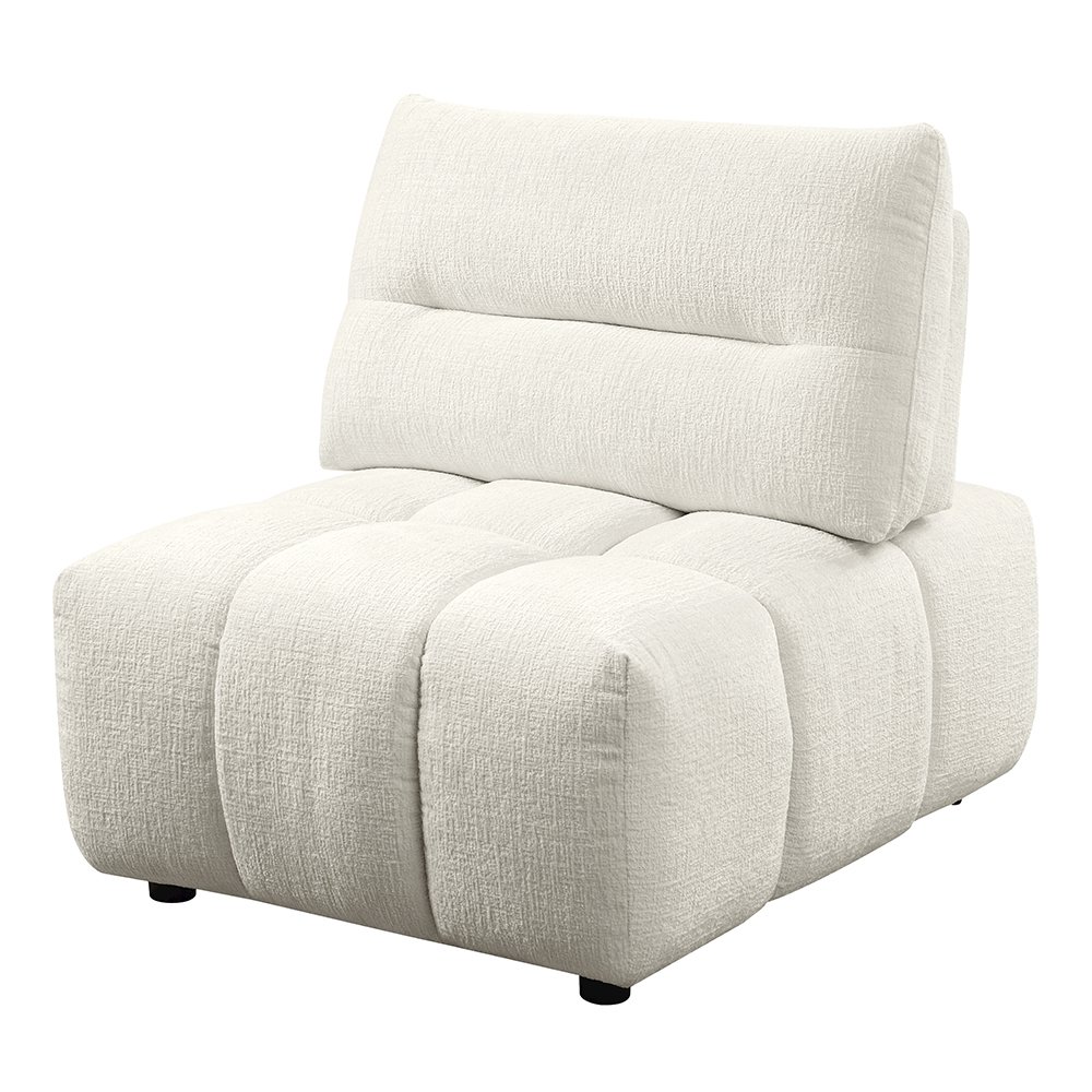 Loanna Modular - Armless Chair Beige Linen. Picture 3