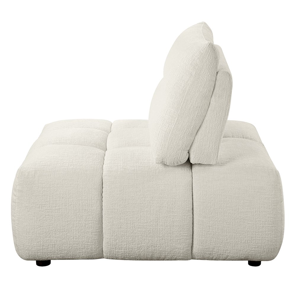 Loanna Modular - Armless Chair Beige Linen. Picture 5