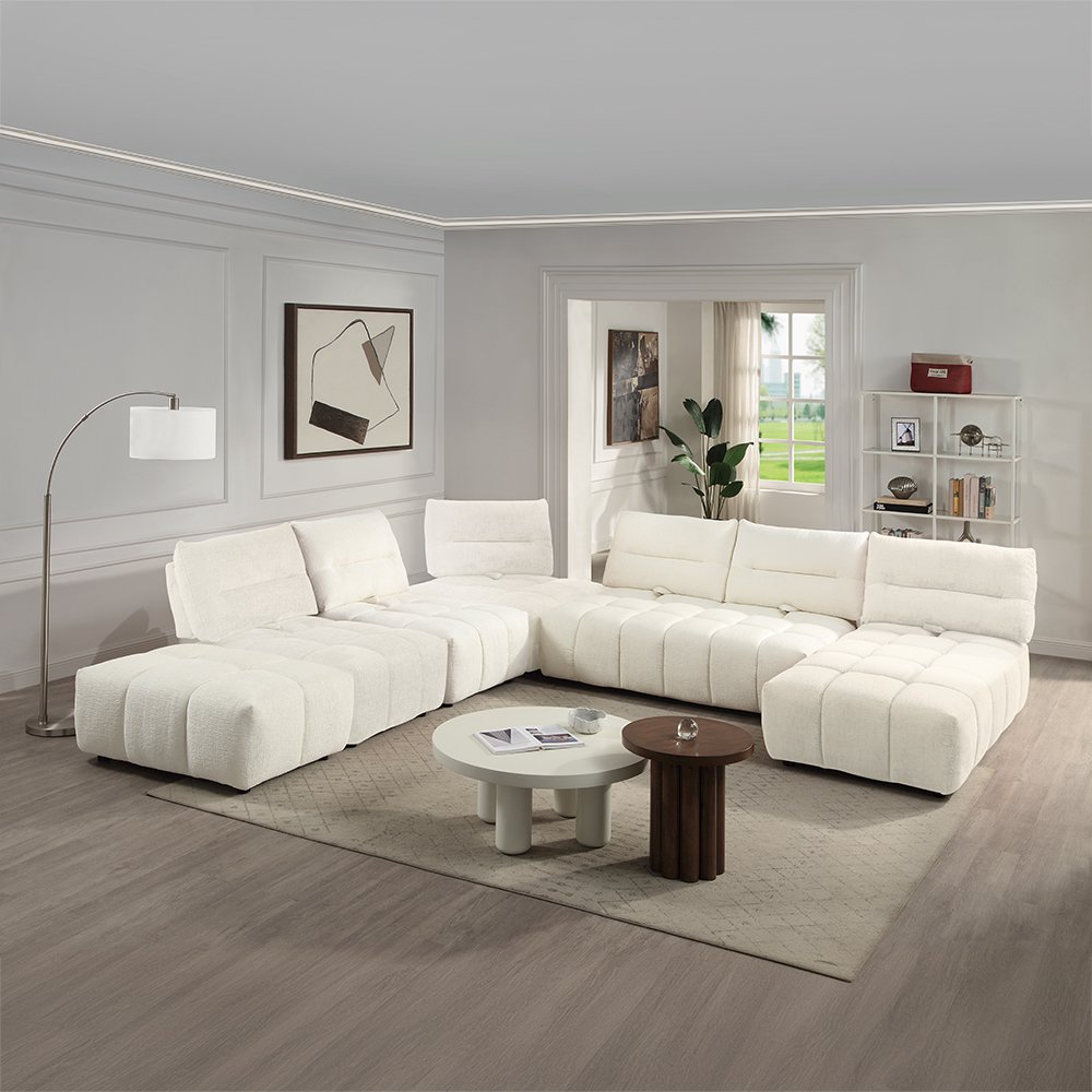 Loanna Modular - Wedge Beige Linen. Picture 1