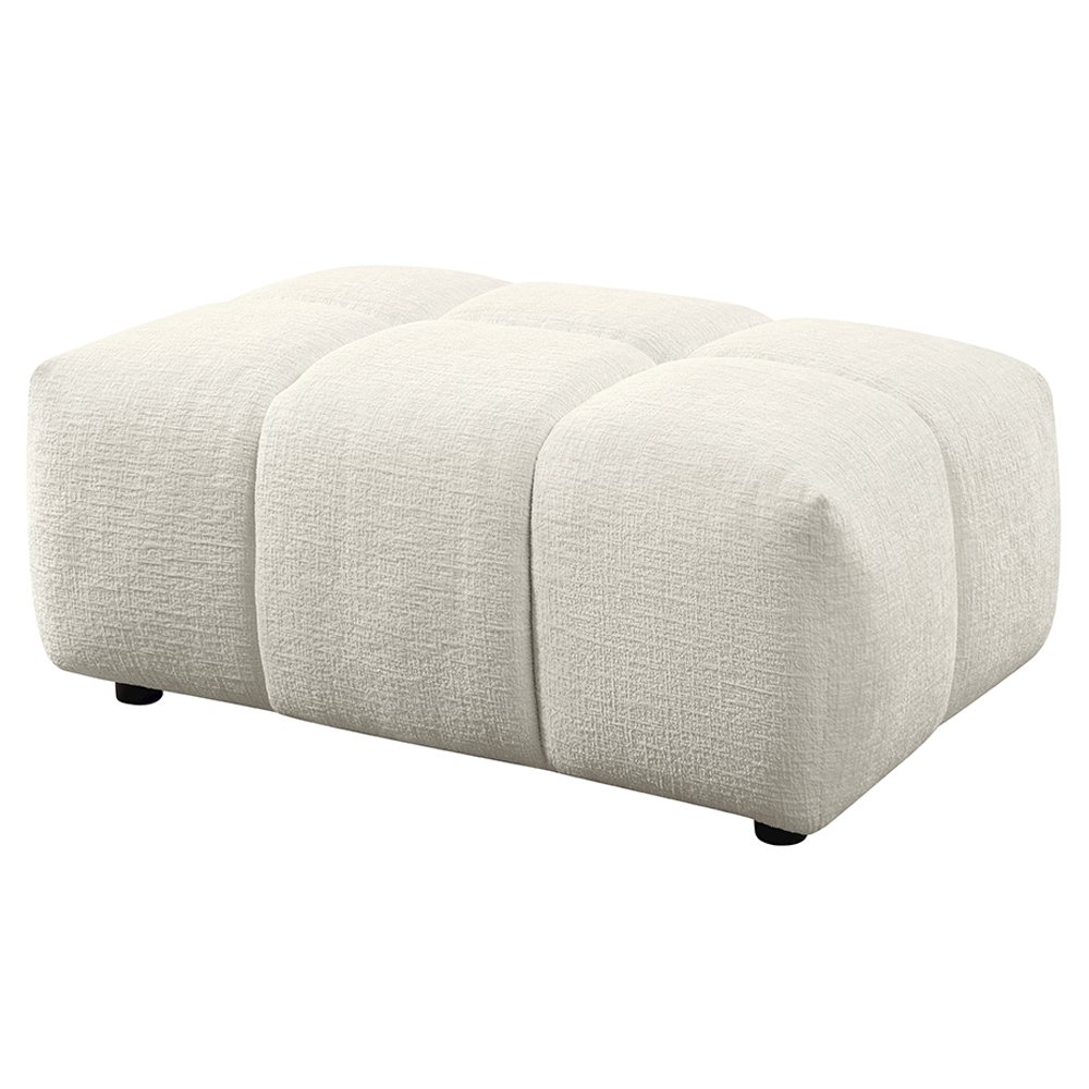 Loanna Ottoman Beige Linen. Picture 2