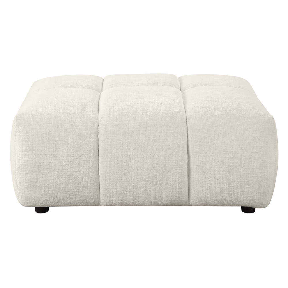 Loanna Ottoman Beige Linen. Picture 3