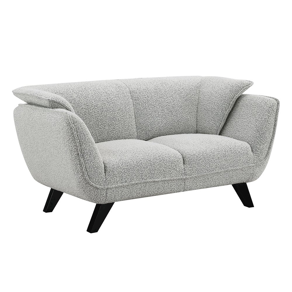 Nayeli Loveseat Light Gray Boucle. Picture 2
