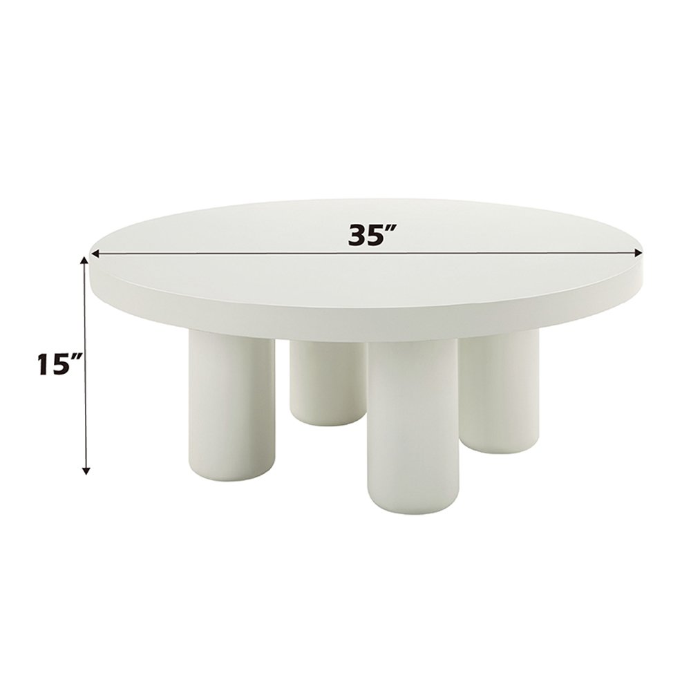 Sanat Coffee Table White. Picture 5