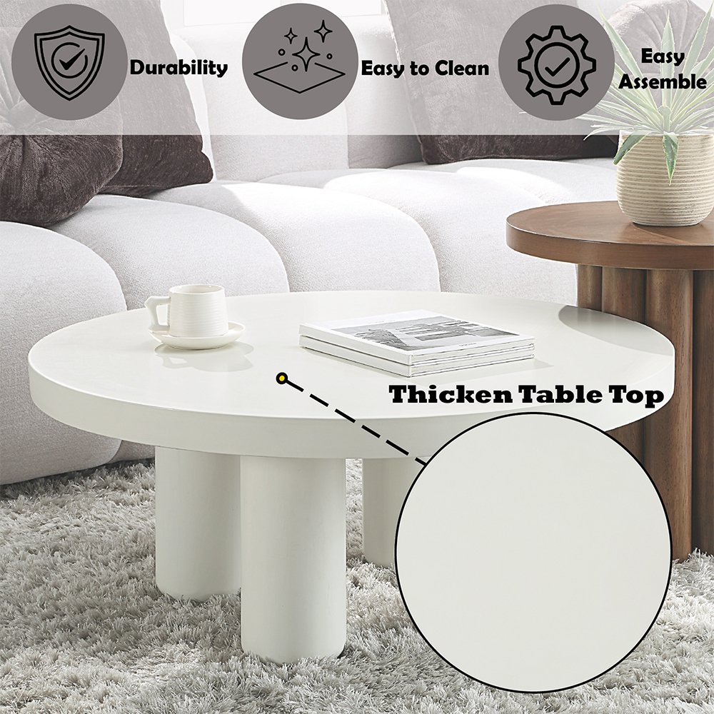 Sanat Coffee Table White. Picture 6