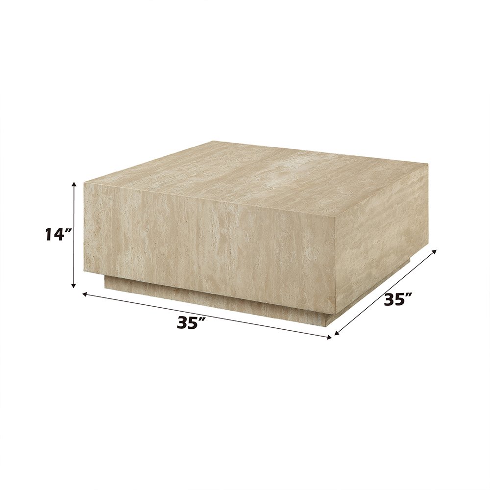 Deon Coffee Table w/Natrual Marble Top Beige Natrual Marble. Picture 6