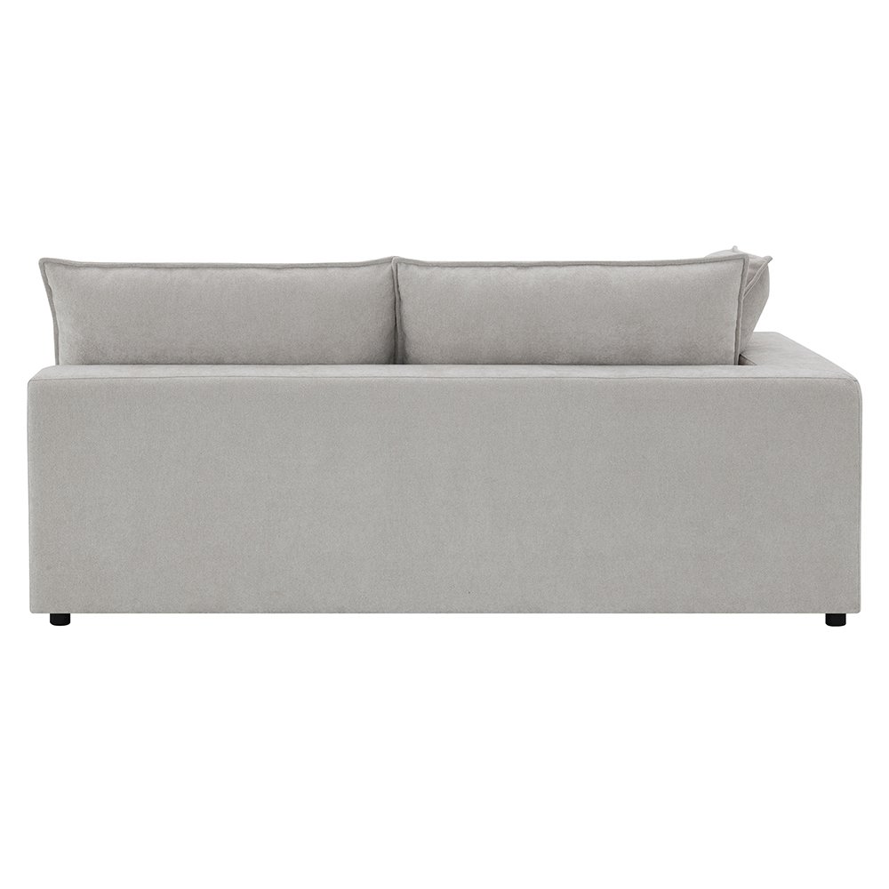 Marisa Modular LF Loveseat w/2 Pillows Beige Boucle. Picture 5