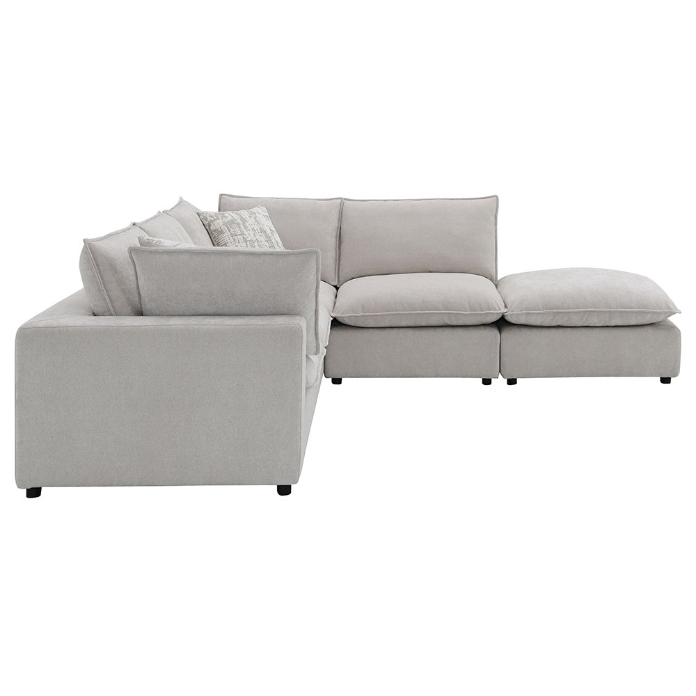 Marisa Modular Ottoman Beige Boucle. Picture 5