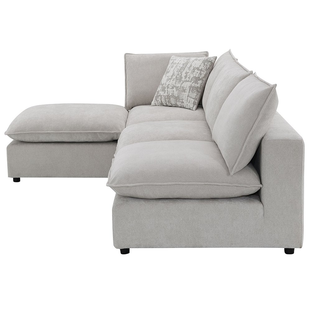 Marisa Modular Ottoman Beige Boucle. Picture 7
