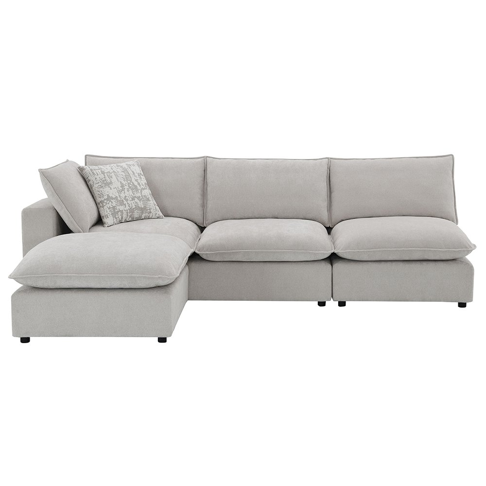 Marisa Modular Ottoman Beige Boucle. Picture 9