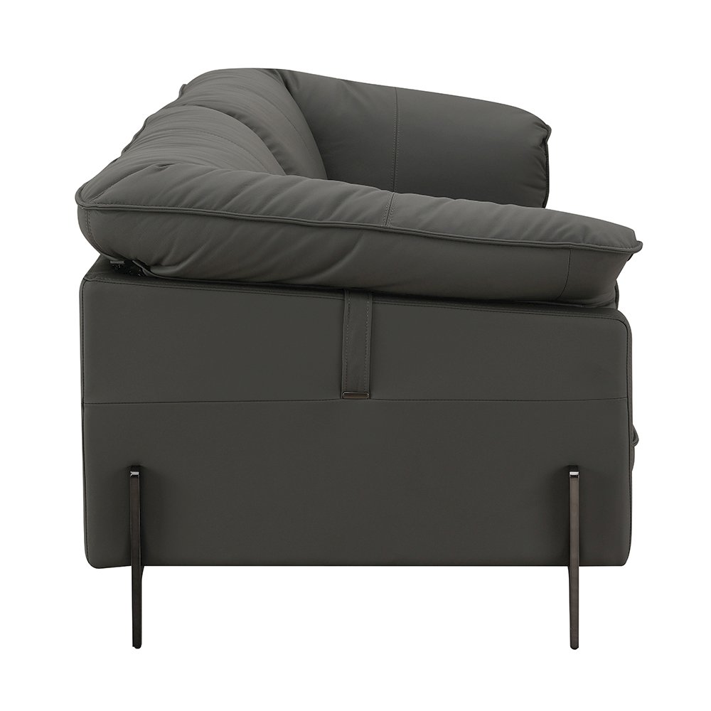 Tadi Sofa Black Top Grain Leather. Picture 4