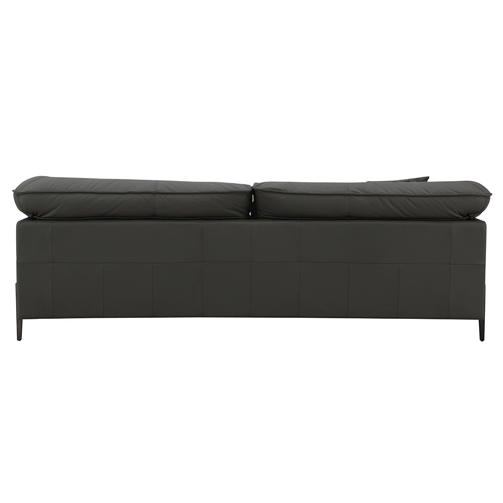 Tadi Loveseat Black Top Grain Leather. Picture 5