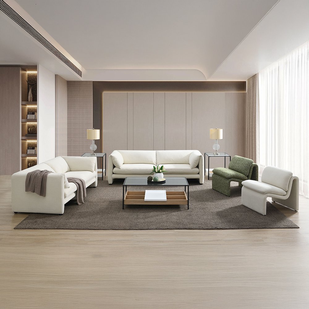 Jaeda Sofa Beige Linen. Picture 7
