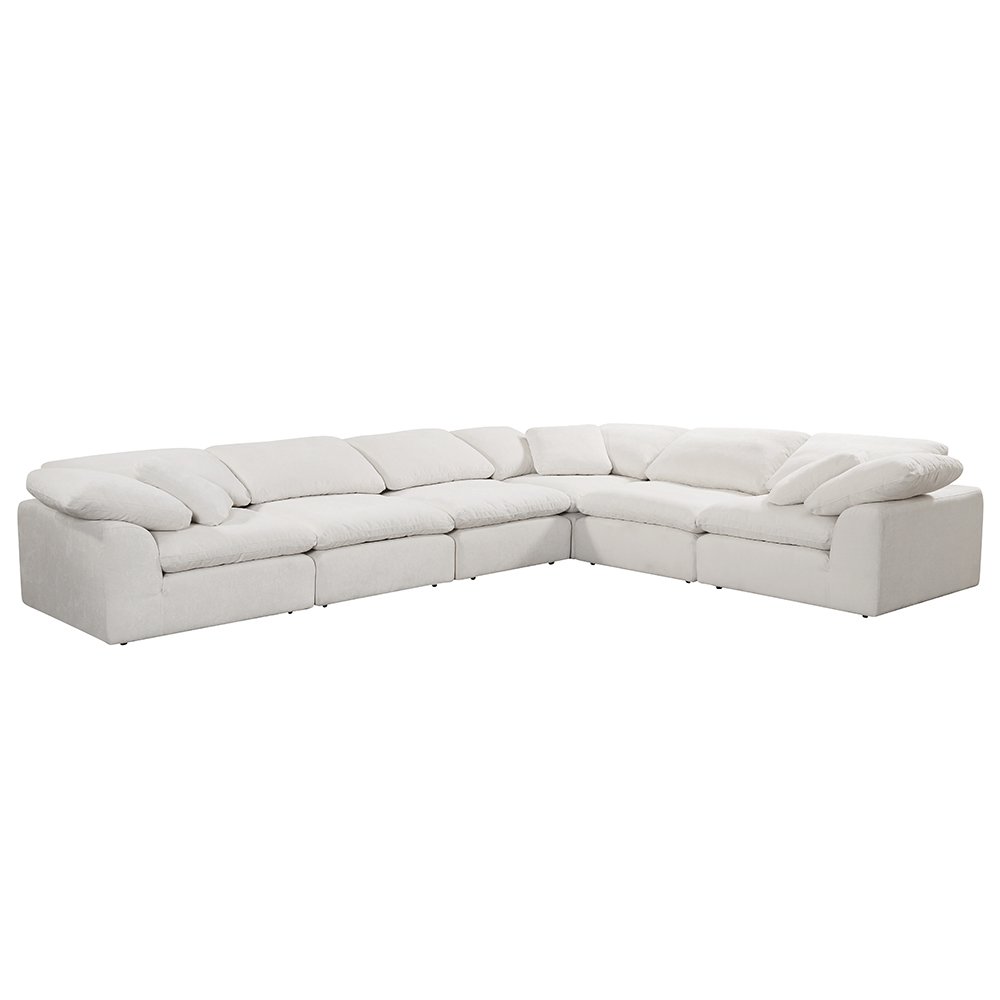 Naveen Modular - Armless Chair Ivory Linen. Picture 1