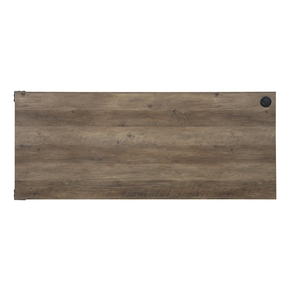 Zakwani Writing Desk-Table Rustic Oak & Black. Picture 5