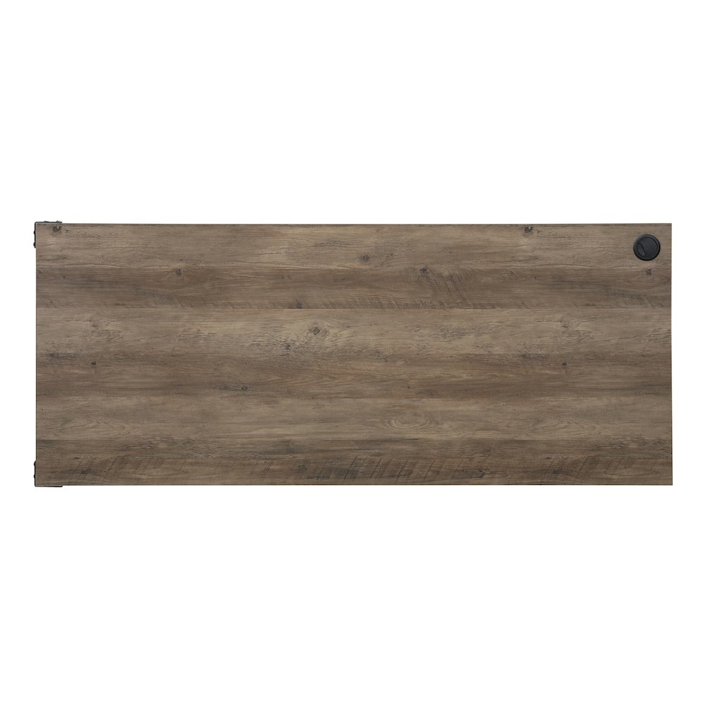 Zakwani Writing Desk-Table Rustic Oak & Black. Picture 10