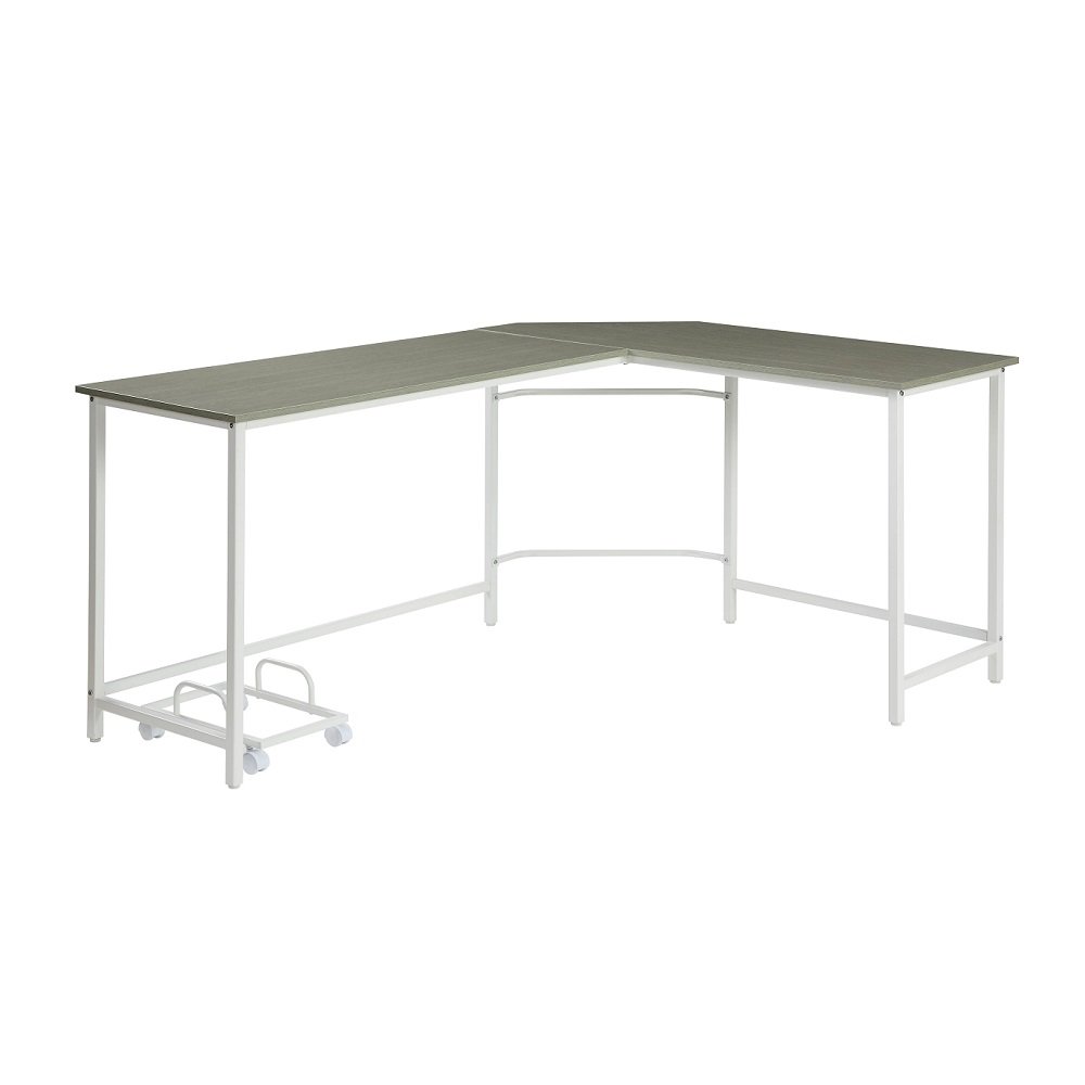 Bambina Computer Desk Gray & White. Picture 2