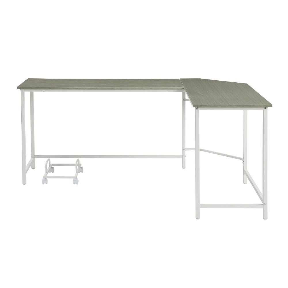 Bambina Computer Desk Gray & White. Picture 3