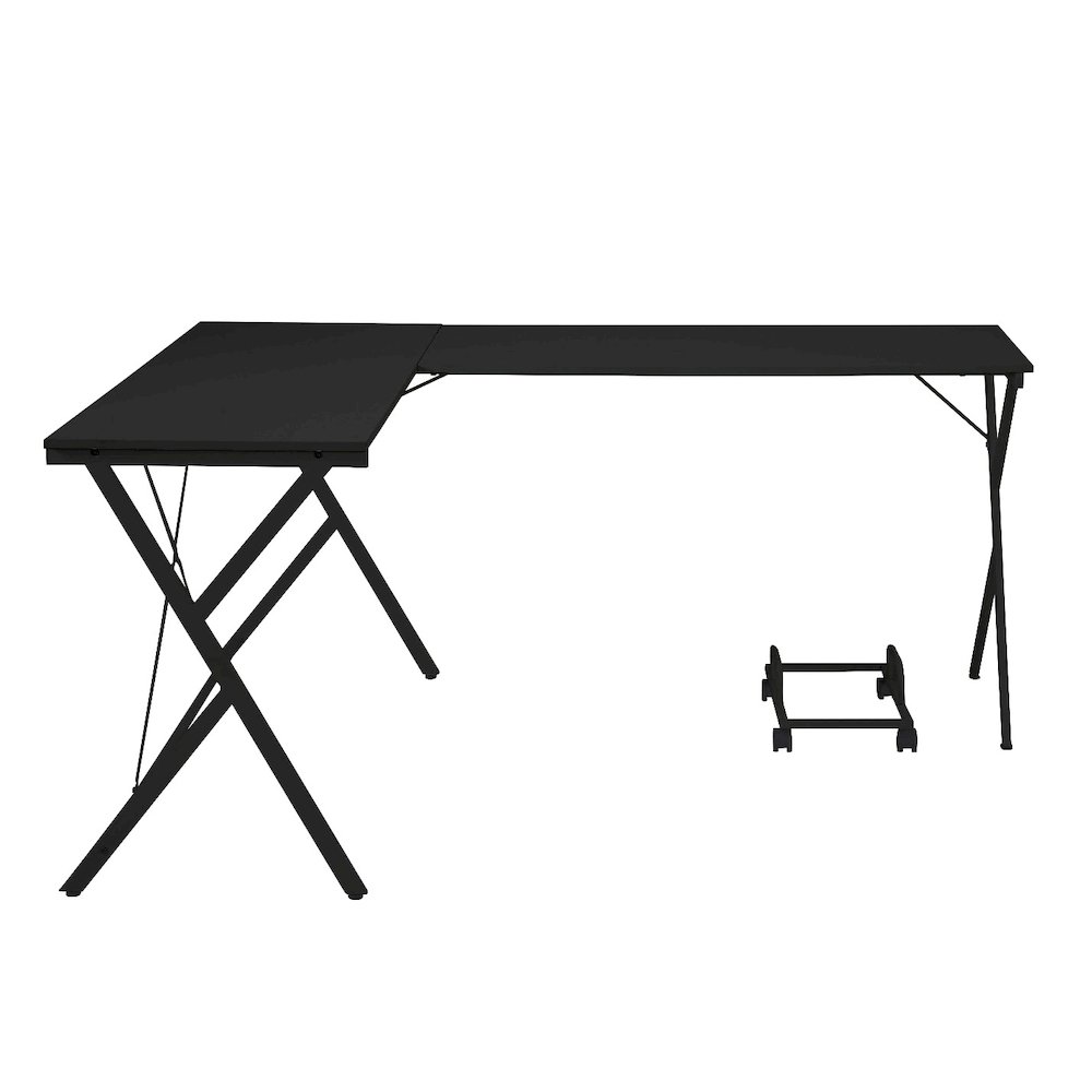Demas Computer Desk Black. Picture 3