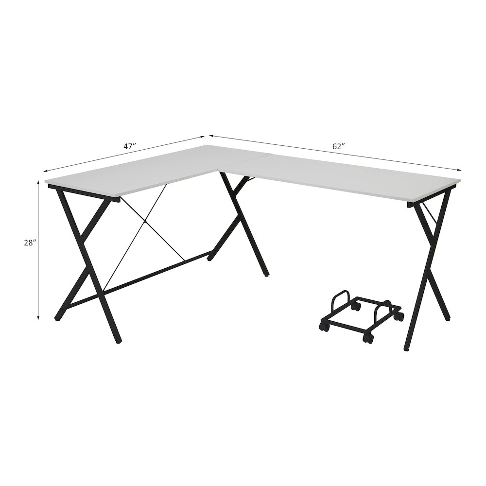Demas Computer Desk Black. Picture 5