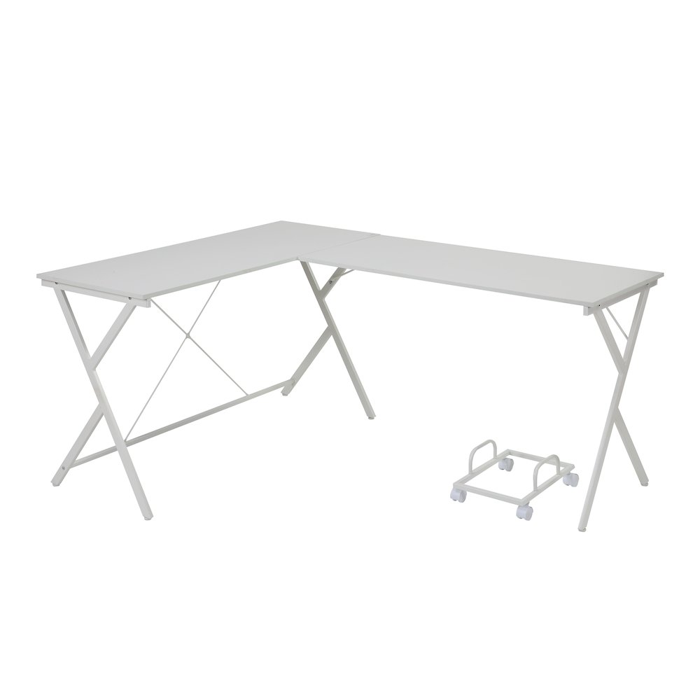 Demas Computer Desk White. Picture 1