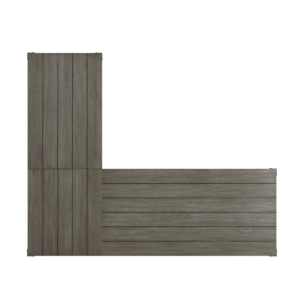 Talmar Writing Desk w/Left Top, Weathered Gray Finish (OF00054). Picture 7